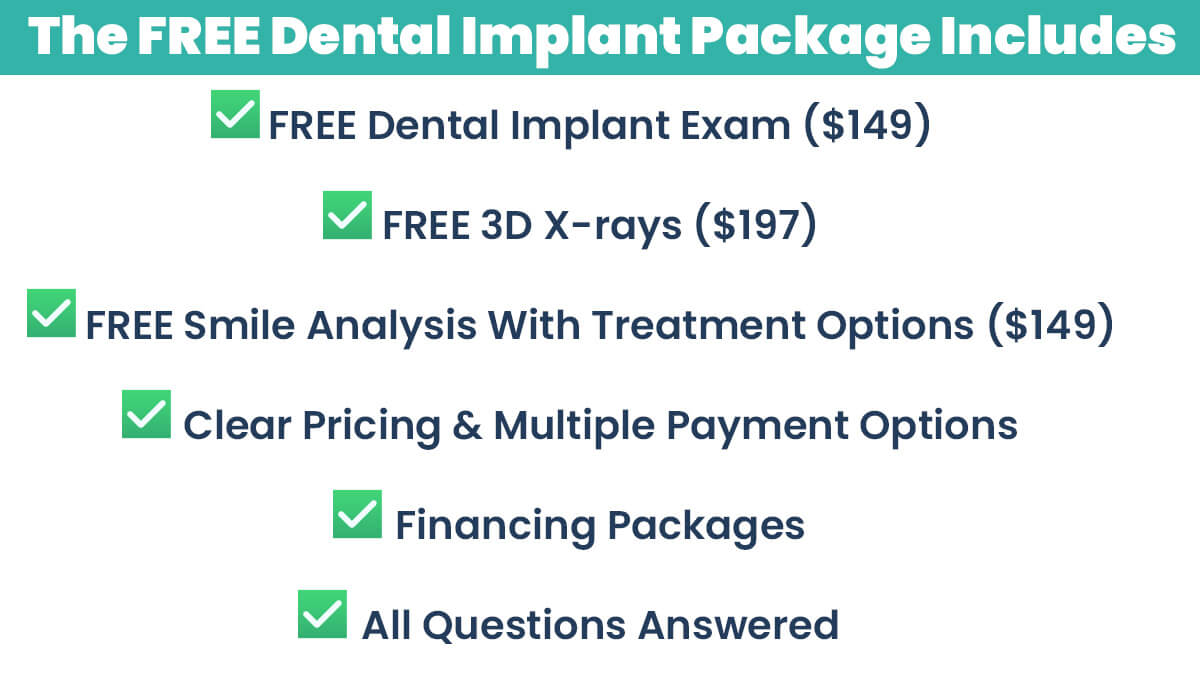 The Free Dental Implant Package Includes
