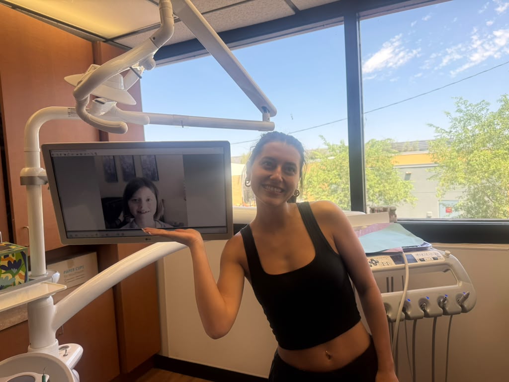Patient sharing her smile journey