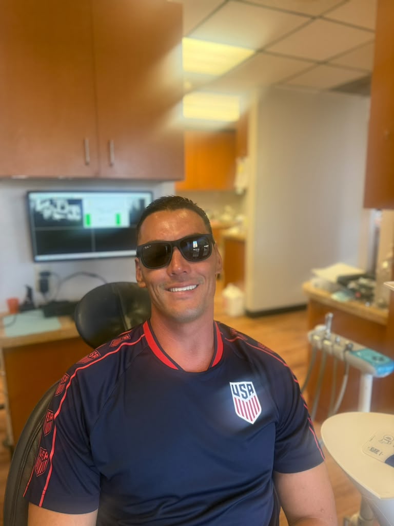 Patient enjoying her new smile