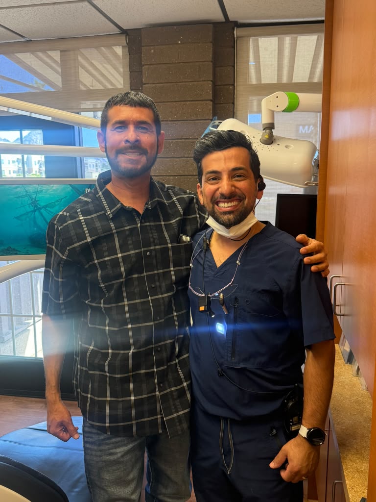 Dr. B with a Central Valley Dentistry patient