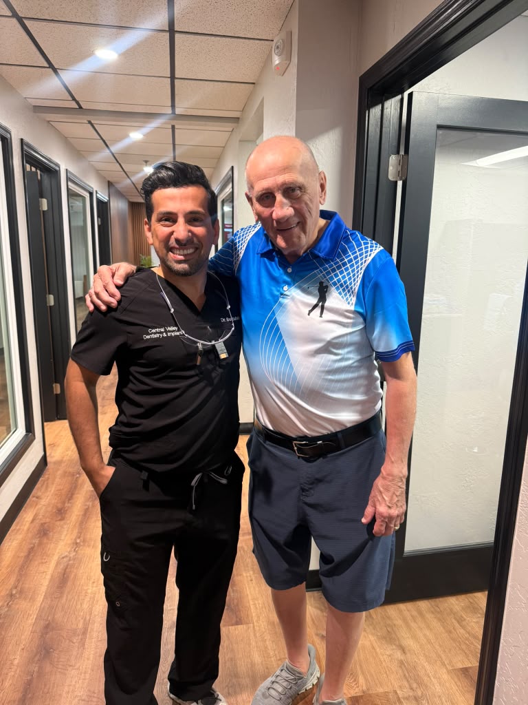 Dr. B with a patient